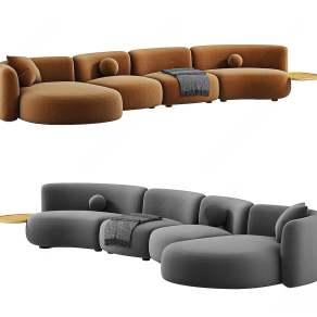 MISSANA现代弧形沙发3D模型下载